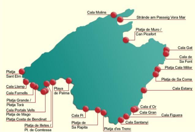 Im Süden der - Schönsten Strände Mallorca's